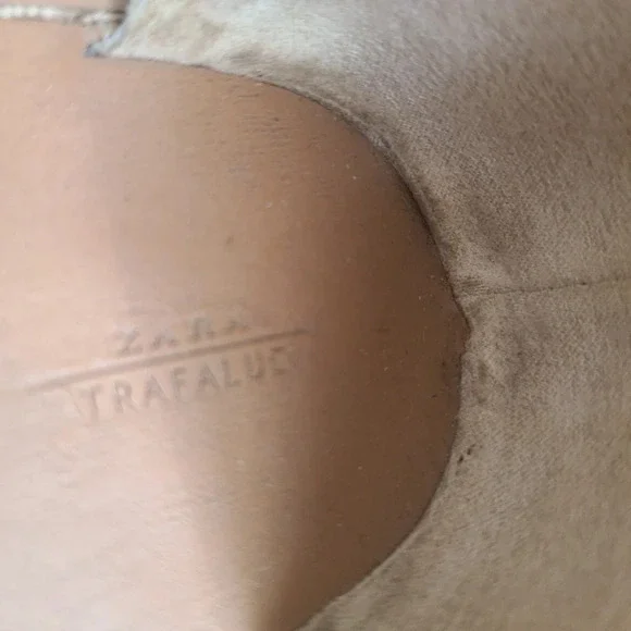 Zara Trafaluc white sandals sz.38 - Picture 2 of 7